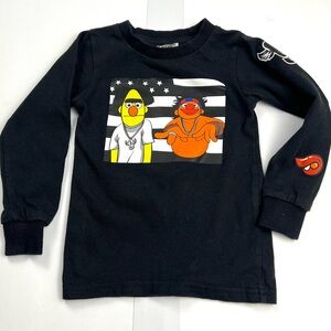 Little Giants Rasta Ernie & Bert Long Sleeve Top Infant size 6 mos Hip Hop